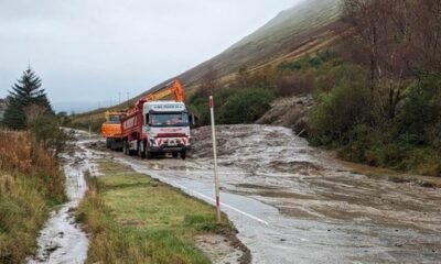 A83 reopens after five days of landslide cleanup