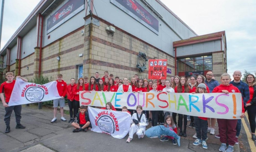 north lanarkshire council sports leisure facilities closure protest