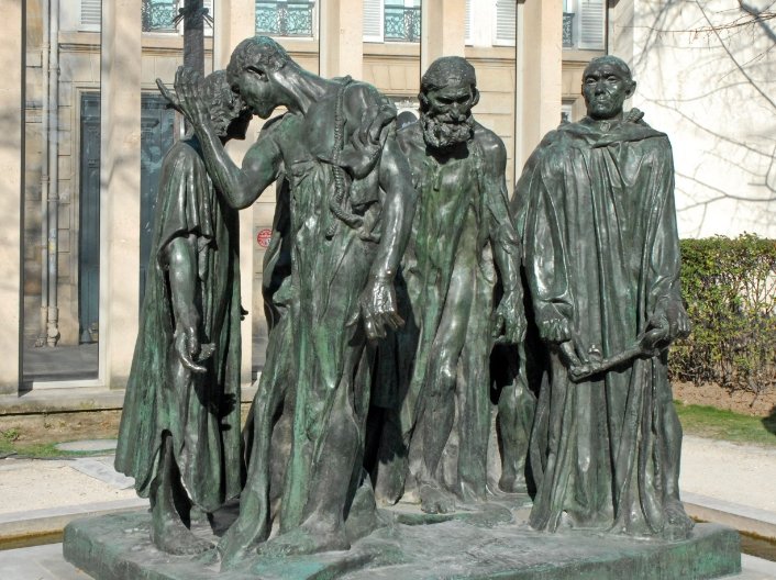 rodin les bourgeois de calais sculpture