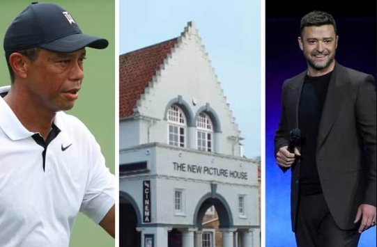 tiger woods justin timberlake st andrews cinema