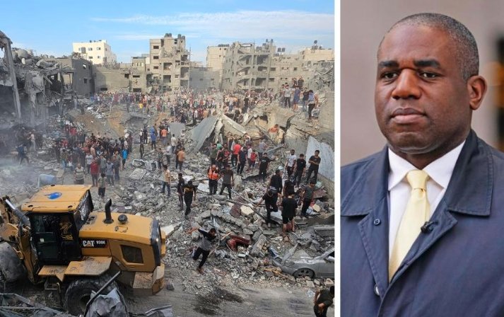 david lammy gaza bombing controversy