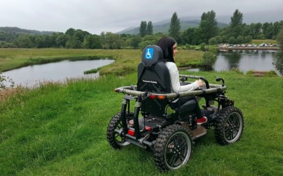 Scottish schoolboy wheelchair adventure park