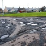 Renfrewshire pothole lunar roads
