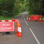 north lanarkshire road closure sewer upgrade