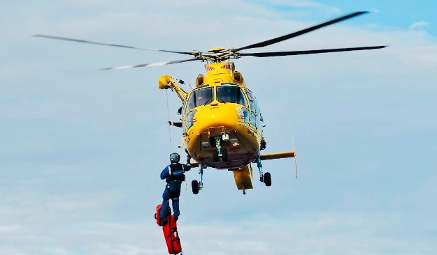 "Scotland air ambulance helicopter in action"