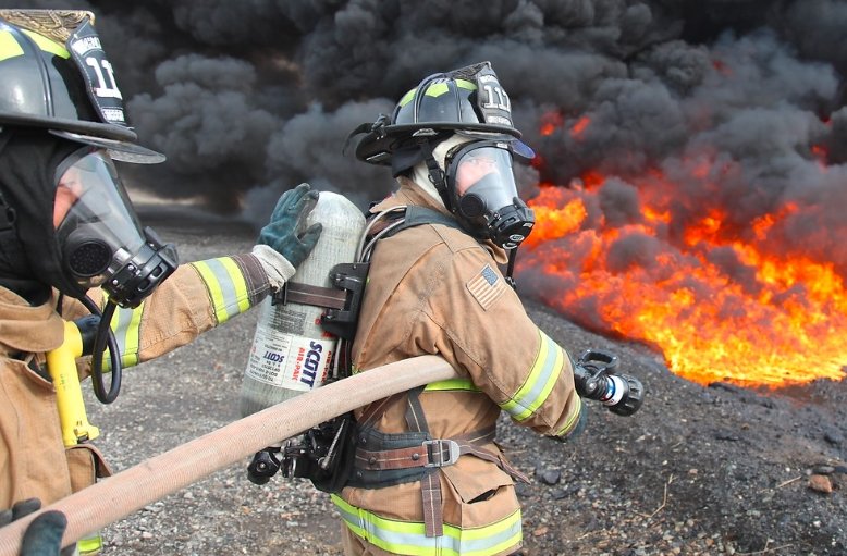 Scotland firefighters wildfire leaf blower jet washer equipment