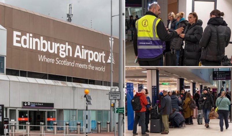 Edinburgh Airport tech issue flight disruption holiday season