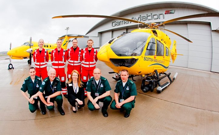 air ambulance technology operation Scotland