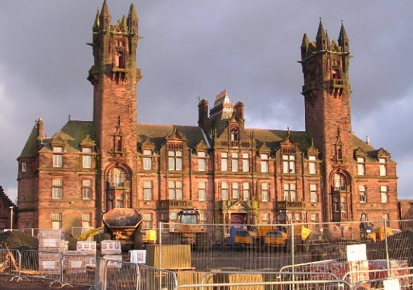 Glasgow psychiatric hospital exterior