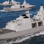 Royal Navy Type 31 frigate construction at Rosyth shipyard