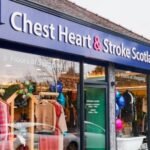 Chest Heart & Stroke Scotland charity shop Peebles