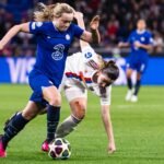 Erin Cuthbert Chelsea football match celebration