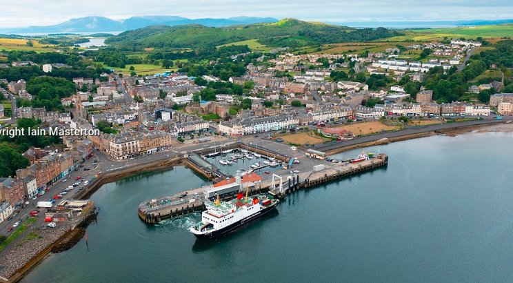 Rothesay Isle of Bute aerial view
