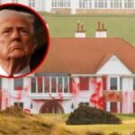 Activists Deface Trump’s Scottish Golf Resort Over Gaza Comments