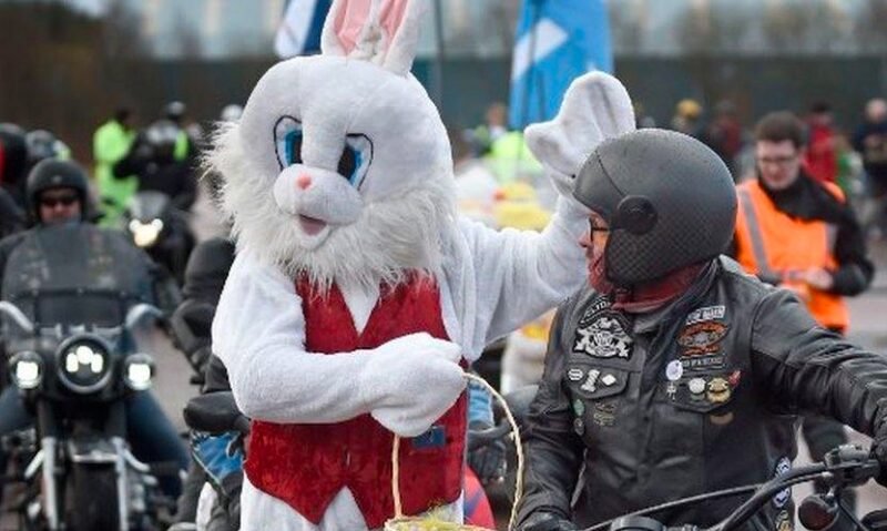 Bikers Rally for Glasgow Children’s Hospital Charity in 46th Annual Easter Egg Run