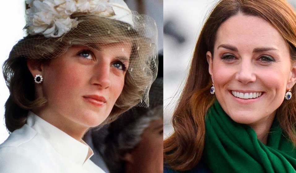 Princess Diana sapphire earrings Scotland royal ceremony