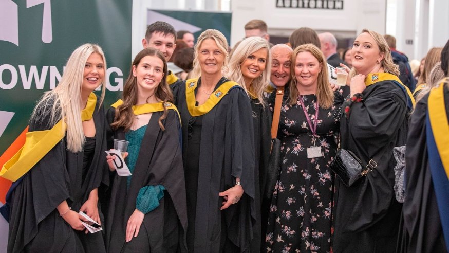 international students Scotland university campus graduation
