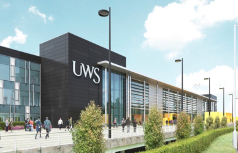 university of the west of scotland campus sign
