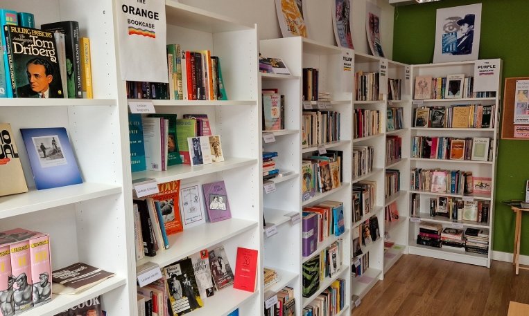 Lavender Menace Edinburgh, Scotland queer bookshop,
