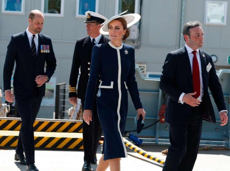 Princess Kate at HMS Glasgow ceremony in Scotstoun shipyard