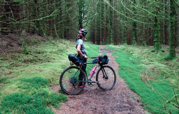 gravel biking in galloway forest scotland