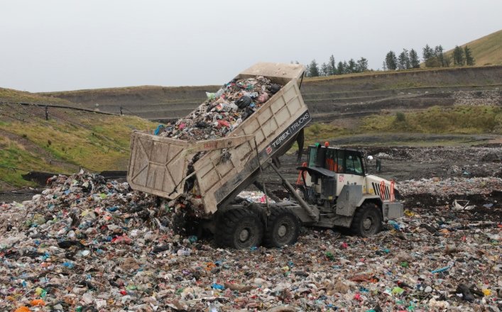 scotland landfill rubbish truck wikimedia