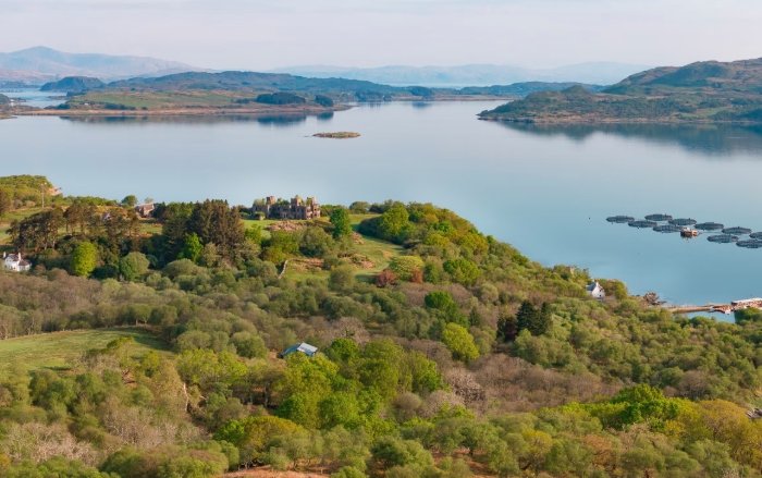 shuna island scotland ruined castle for sale