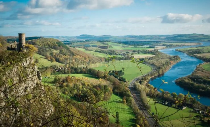 Kinnoull Hill Tower Perth Scotland summer