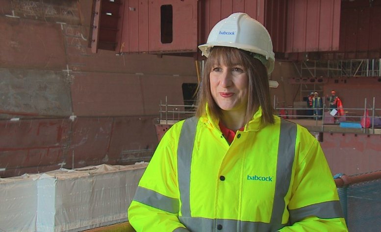 Rachel Reeves Scotland visit RAF Lossiemouth St Fergus gas Boeing E-7 Wedgetail