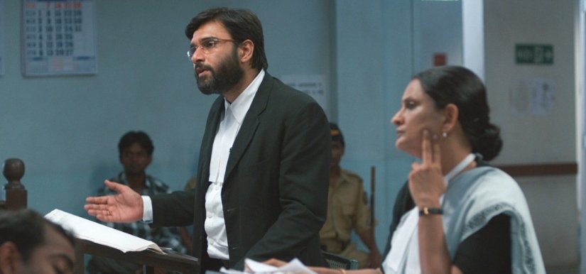 courtroom drama scene