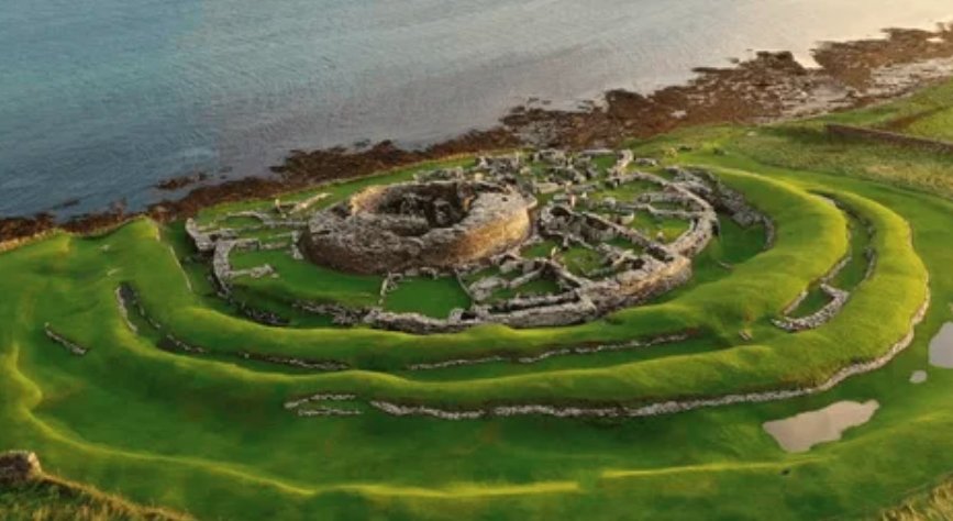 Orkney Islands aerial view