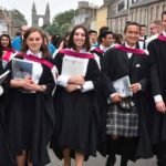 Scotland college campus students