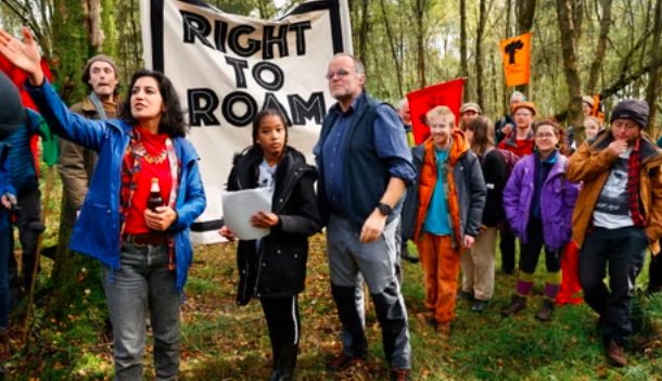 Scottish land reform protest