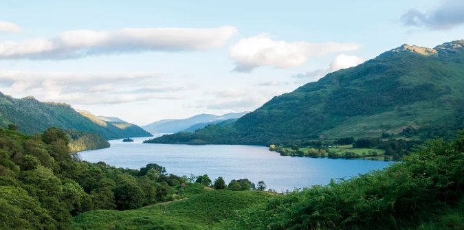 Scottish loch landscape