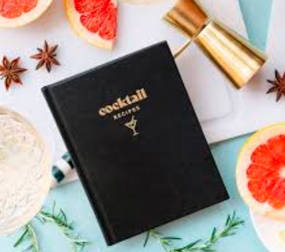 cocktail recipe binder