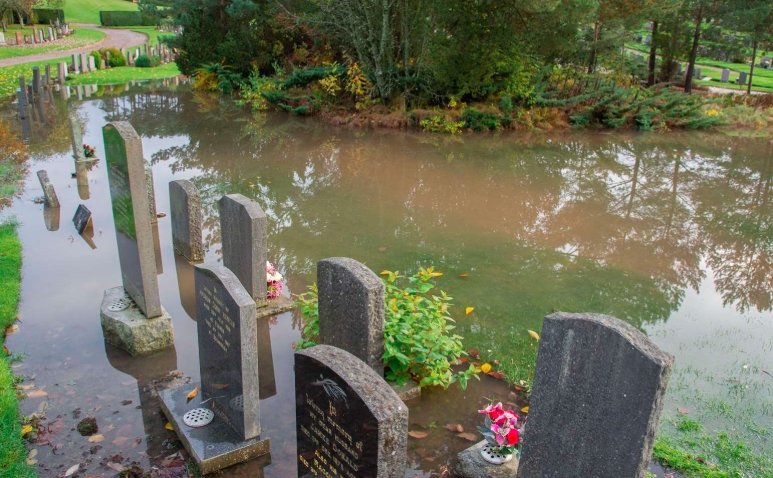 Rain Garden Cuts Flood Risk at Forres Cemetery