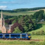 scotland train landscape
