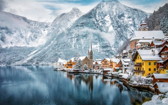 winter europe landscape