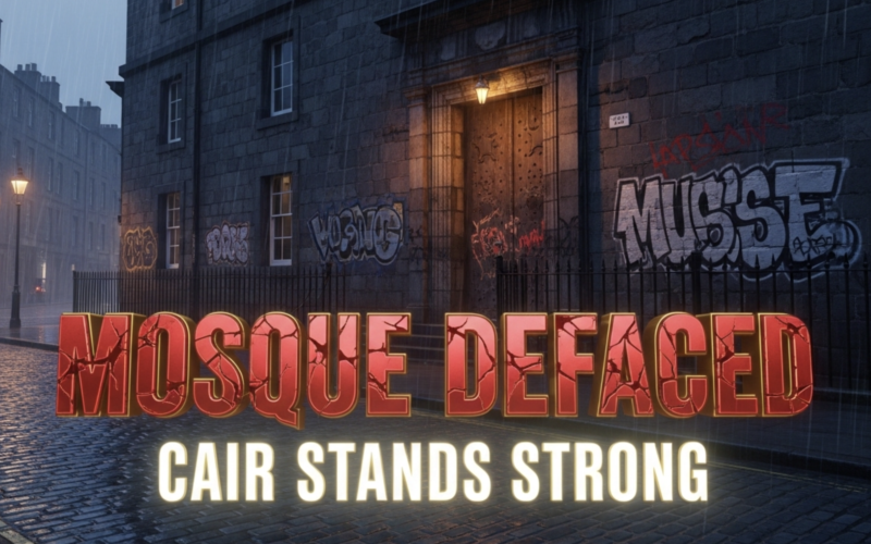 CAIR Rallies Behind Scotland Muslims After Mosque Defaced