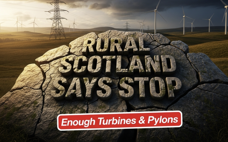 Scotland’s Rural Communities Unite: Urgent Call to Pause Massive Renewable Energy Push