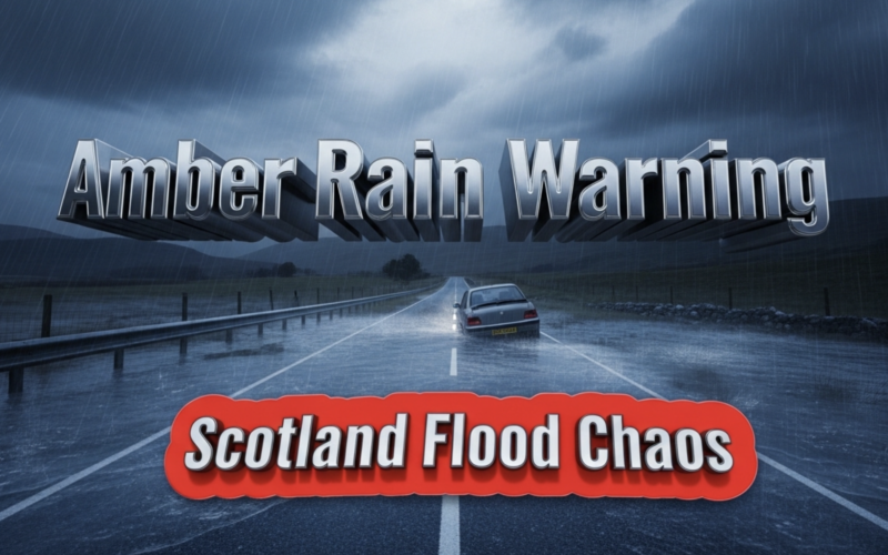 Scotland Braces for Chaos: Amber Rain Warning Sparks Major Travel Warnings