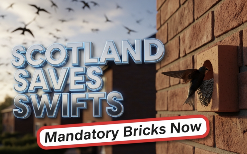 Scotland Mandates Swift Bricks on All New Builds in Historic Win for Wildlife