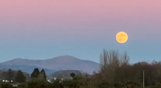 Stunning Wolf Supermoon Lights Up Scotland
