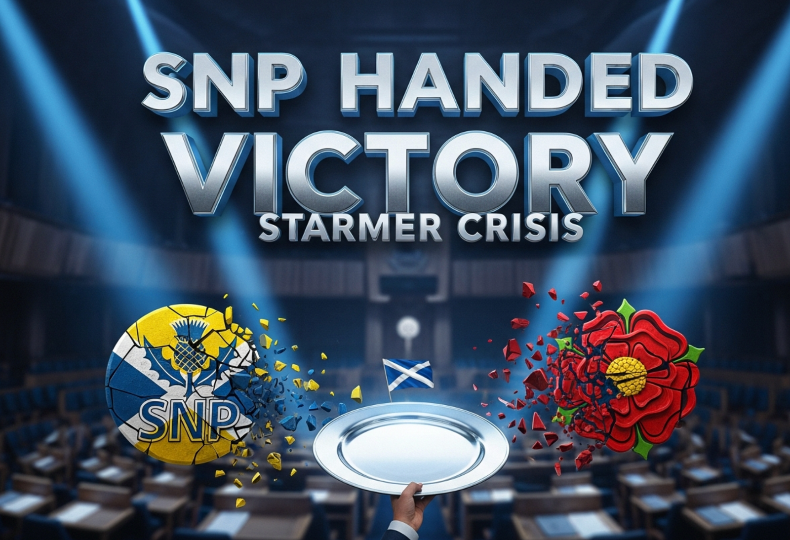 A viral, hyper-realistic YouTube thumbnail with a dark, tense political scandal atmosphere. The background is a grim Scottish prison corridor with cold blue lighting and barred doors fading into shadow. The composition uses a dramatic low-angle shot to focus on the main subject: a heavy, rusted prison cell door with a small observation window. The image features massive 3D typography with strict hierarchy: The Primary Text reads exactly: 'TRANS RAPIST'. This text is massive, the largest element in the frame, rendered in cold forged steel with sharp edges and subtle rust to look like a high-budget 3D render. The Secondary Text reads exactly: 'IN WOMEN'S JAIL?'. This text is significantly smaller, positioned below the main text with a glowing red outline and slight glitch distortion effect. Make sure text 2 has completely different style and border from text 1. Crucial Instruction: There is absolutely NO other text, numbers, watermarks, or subtitles in this image other than these two specific lines. 8k, Unreal Engine 5, cinematic render.