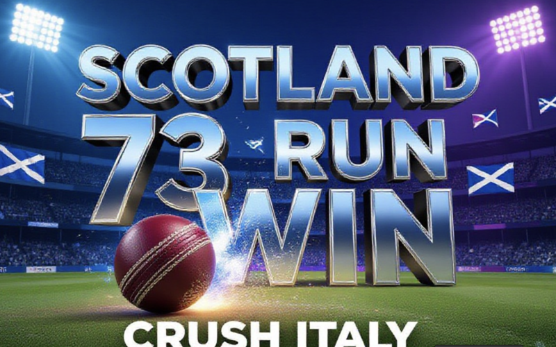 Scotland Crush Italy by 73 Runs in T20 World Cup Opener
