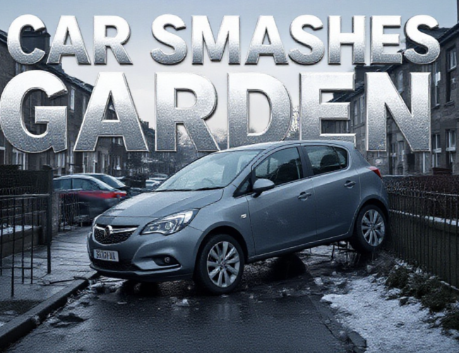 Woman Rushed to Hospital After Car Smashes Through East Kilbride Garden Fence