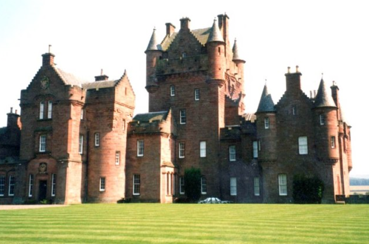 red sandstone scottish baronial castle architecture ayton