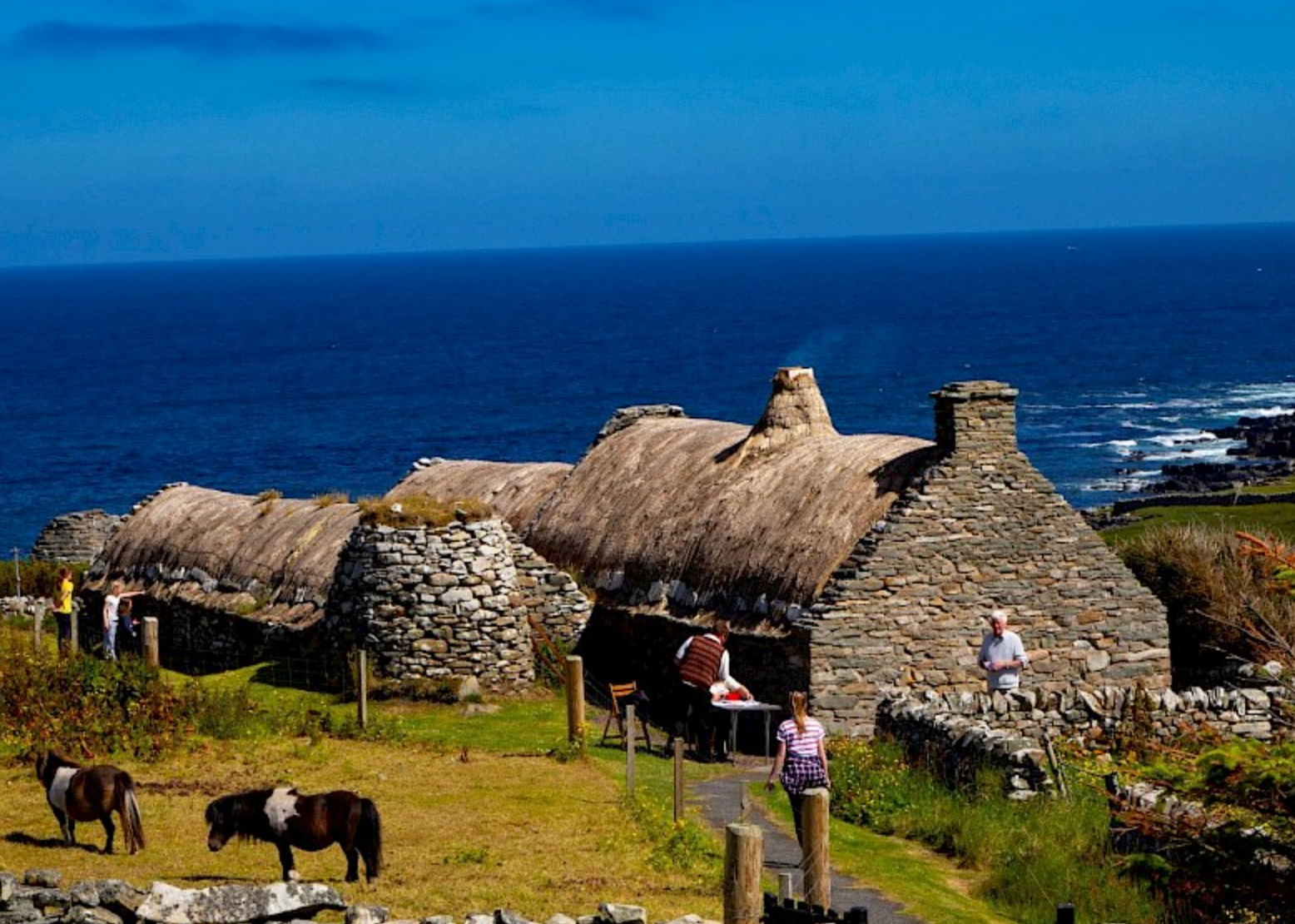 fair isle croft house shetland scotland