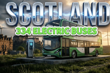 Scotland Invests £45 Million for 334 Electric Buses