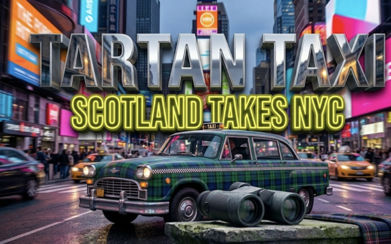 Tartan Taxis Hit New York Streets as Scotland Takes Over Manhattan